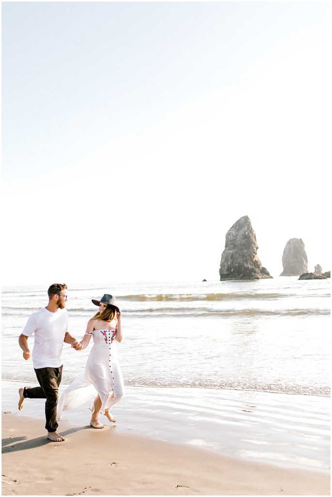 Haystack Rock Engagement Session Cannon Beach Oregon, Sam Areman Photo
