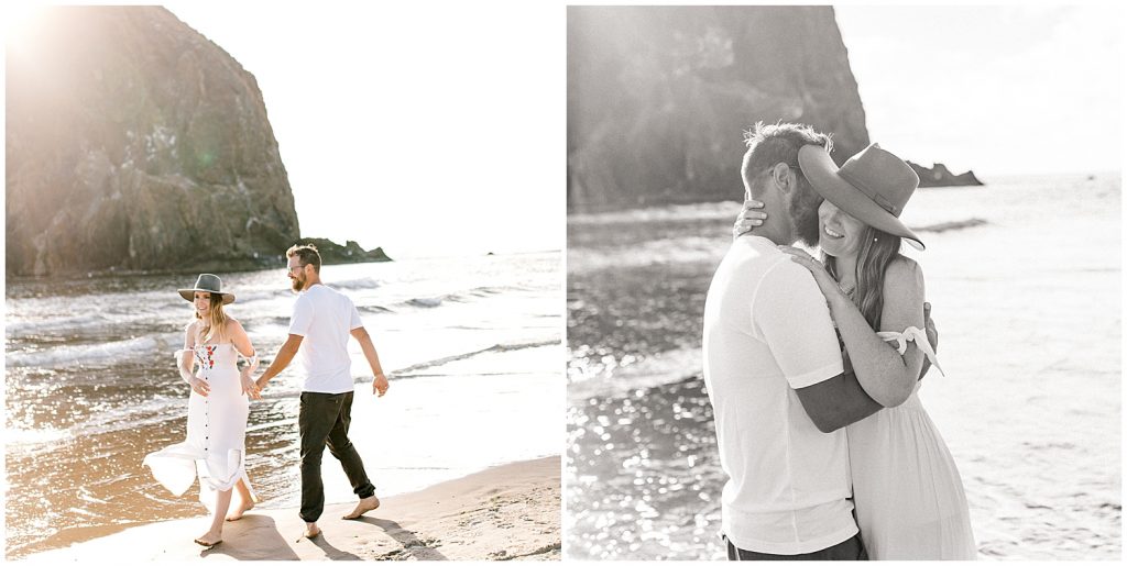 Haystack Rock Engagement Session Cannon Beach Oregon, Sam Areman Photo
