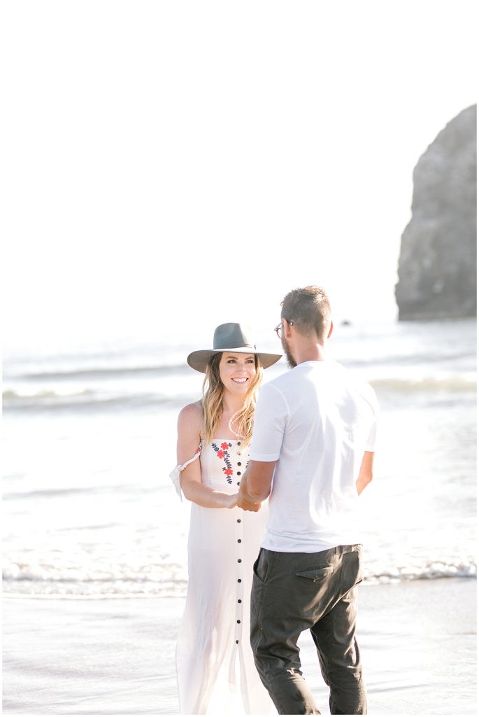 Haystack Rock Engagement Session Cannon Beach Oregon, Sam Areman Photo