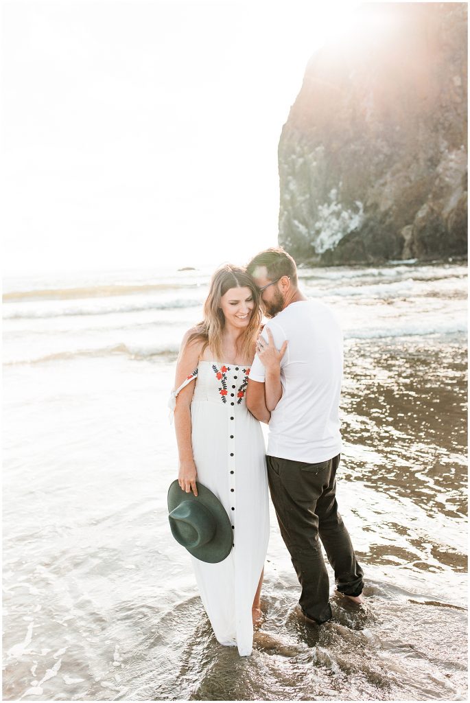 Haystack Rock Engagement Session Cannon Beach Oregon, Sam Areman Photo