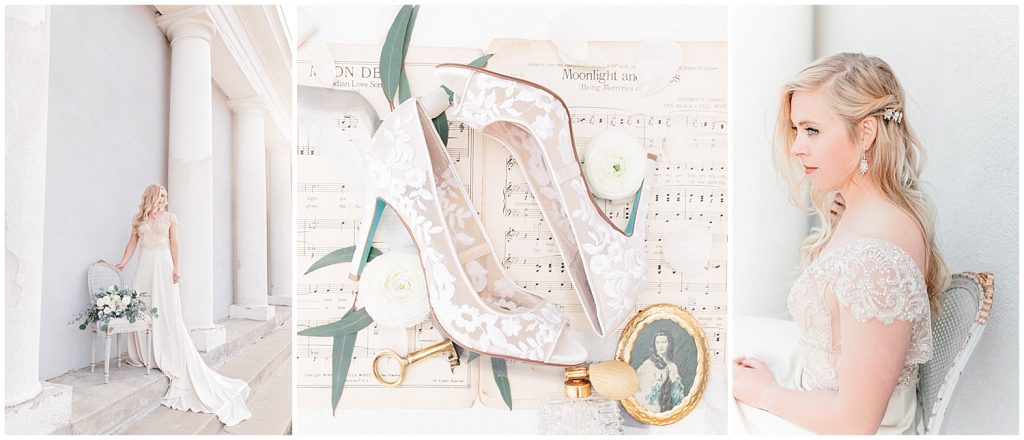 Sam Areman Photo - Casablanca Bridal - French Provincial Editorial Wedding - Blush Bridal - Petals to Platinum - Lovebird Jewelry Collective