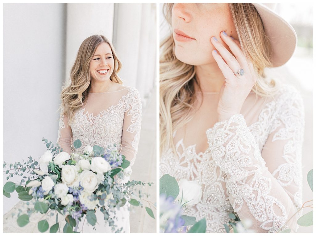 Sam Areman Photo - Justin Alexander - French Provincial Editorial Wedding - Blush Bridal - Petals to Platinum - Lovebird Jewelry Collective