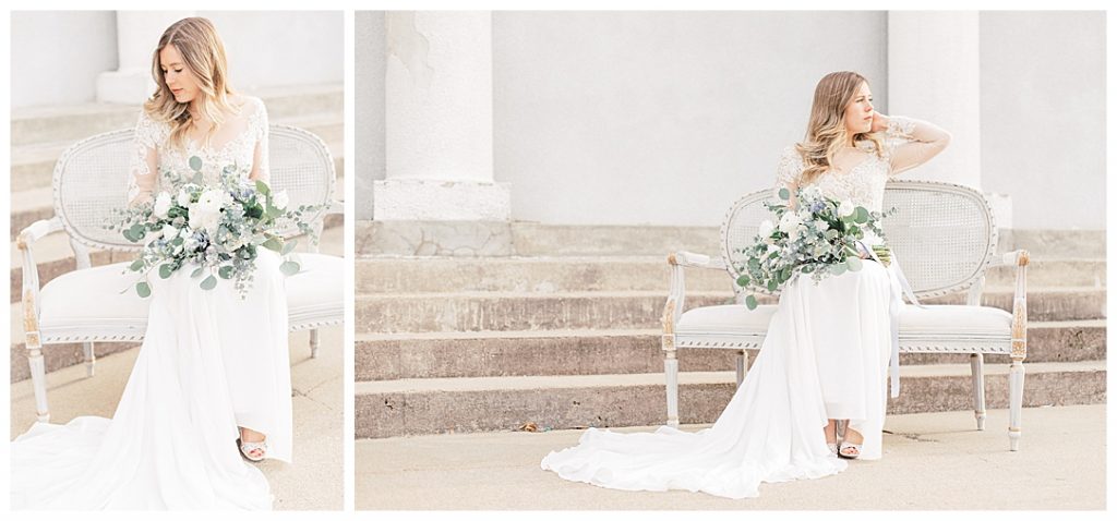 Sam Areman Photo - Justin Alexander - French Provincial Editorial Wedding - Blush Bridal - Petals to Platinum - Lovebird Jewelry Collective