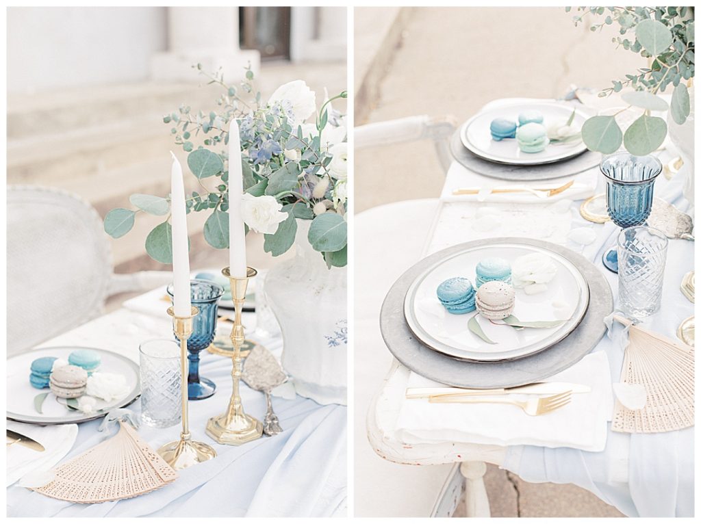 Sam Areman Photo - French Provincial Editorial Wedding - Blush Bridal - Petals to Platinum - Goldenrod Pastries