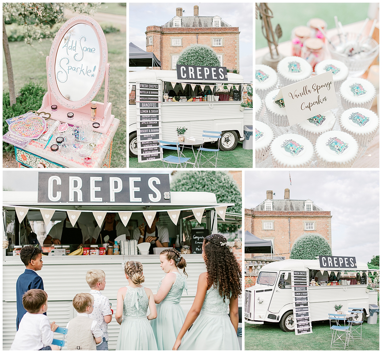 Crepe Truck - St Clere Estate - Kent England UK Garden Wedding